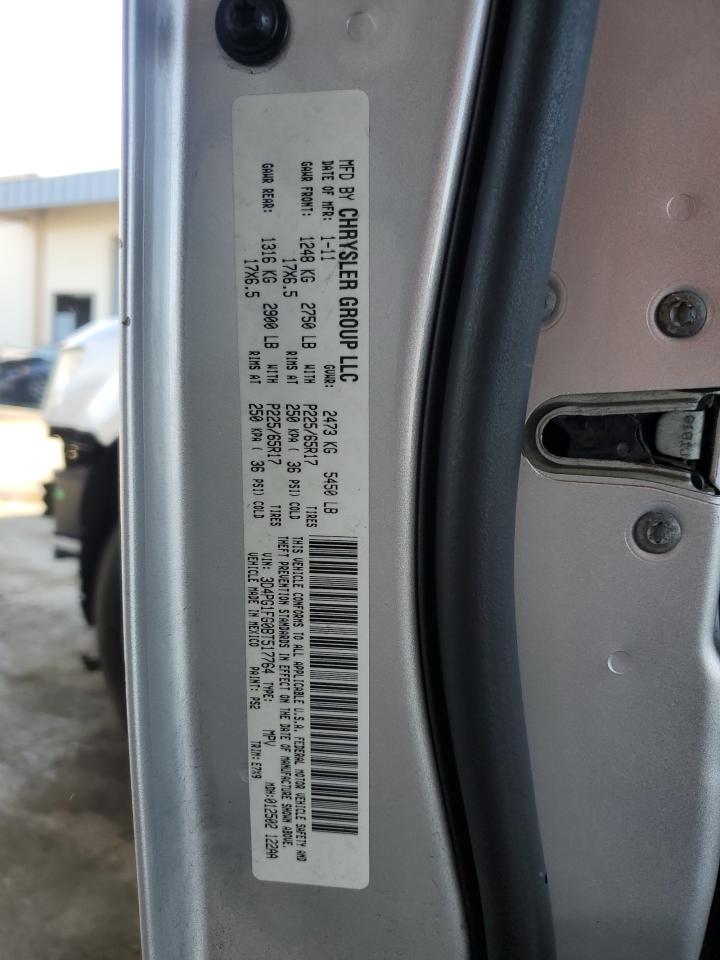 2011 Dodge Journey Mainstreet VIN: 3D4PG1FG0BT517764 Lot: 81807505