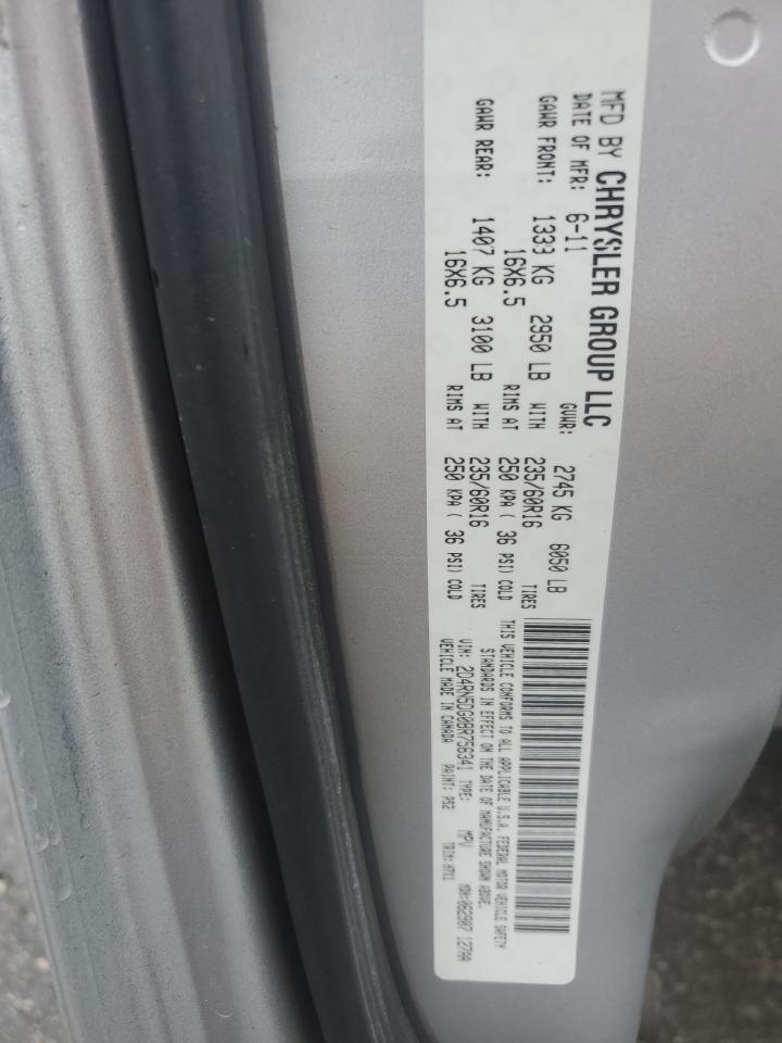 2011 Dodge Grand Caravan Crew VIN: 2D4RN5DG0BR756341 Lot: 84214165