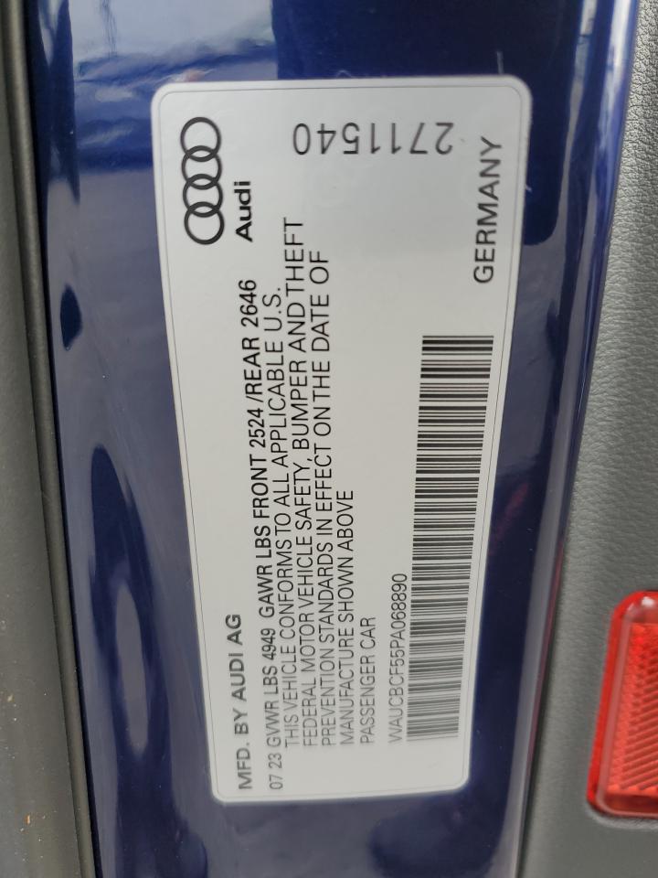 2023 Audi A5 Premium Plus 40 VIN: WAUCBCF55PA068890 Lot: 84061965