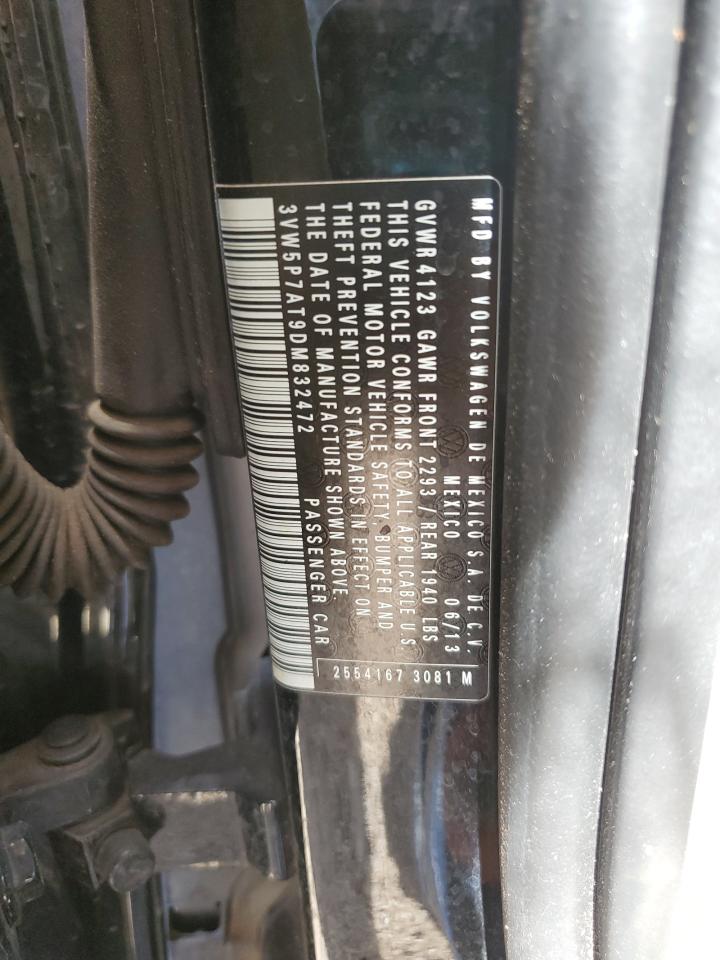 2013 Volkswagen Beetle VIN: 3VW5P7AT9DM832472 Lot: 81891665