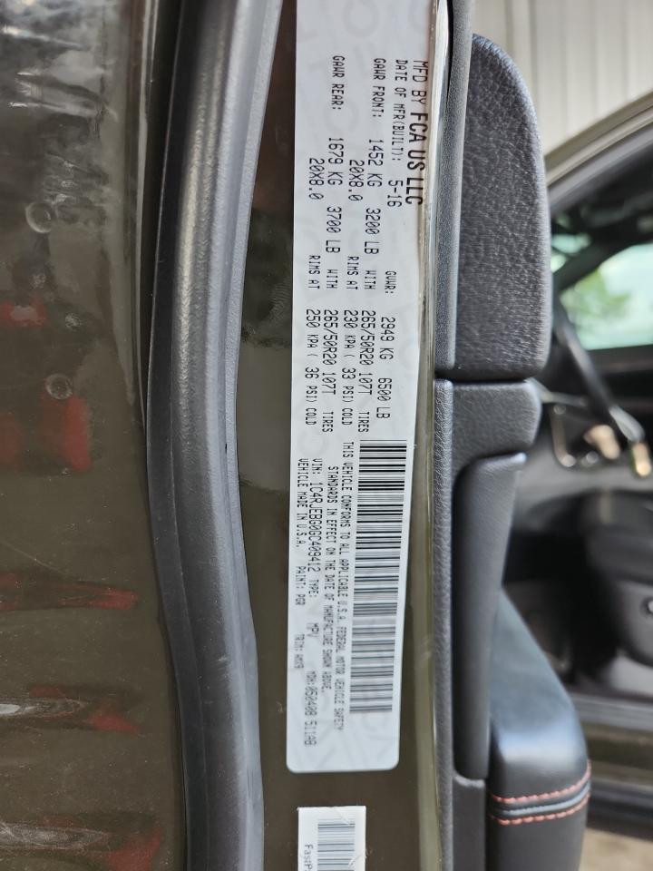 2016 Jeep Grand Cherokee Limited VIN: 1C4RJEBG0GC409412 Lot: 82095425