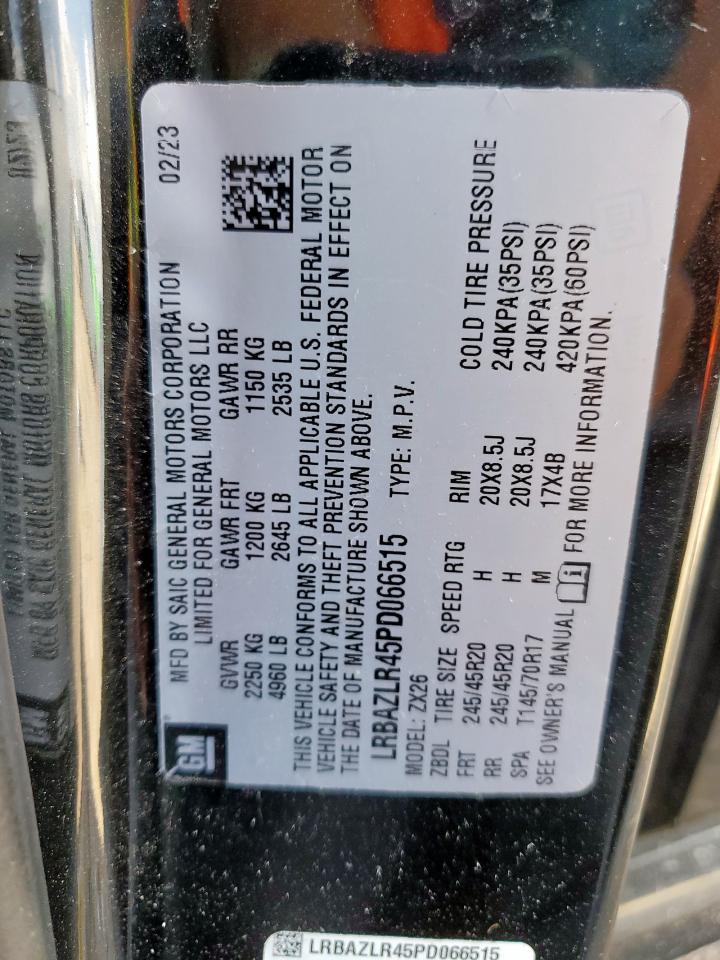 2023 Buick Envision Preferred VIN: LRBAZLR45PD066515 Lot: 72018265