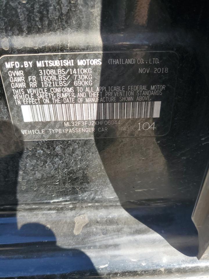 2019 Mitsubishi Mirage G4 Es VIN: ML32F3FJ2KHF06044 Lot: 83843435