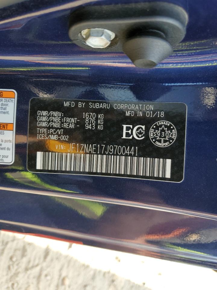 2018 Toyota 86 Gt VIN: JF1ZNAE17J9700441 Lot: 80444625