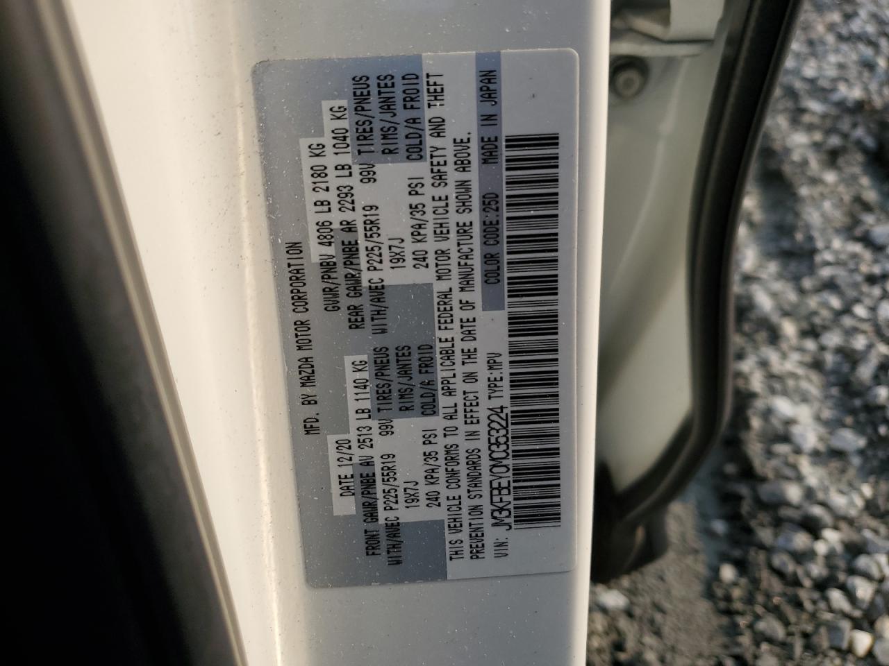 2021 Mazda Cx-5 Signature VIN: JM3KFBEY0M0353224 Lot: 71616625