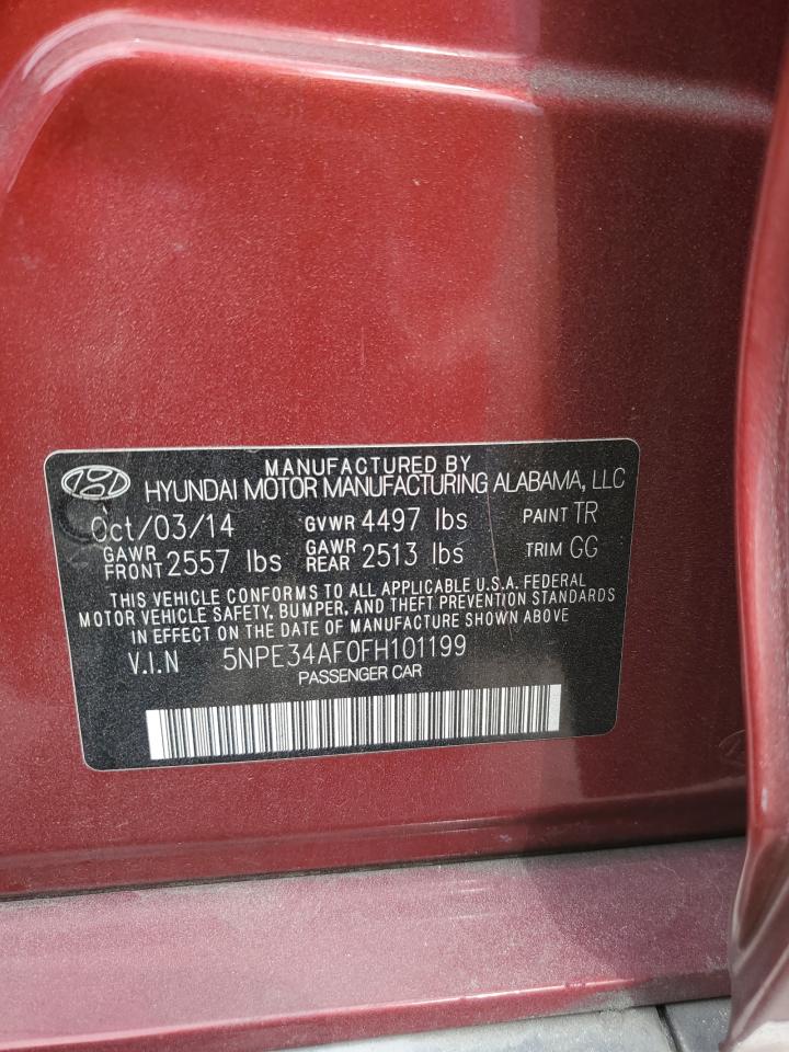 2015 Hyundai Sonata Sport VIN: 5NPE34AF0FH101199 Lot: 81030125