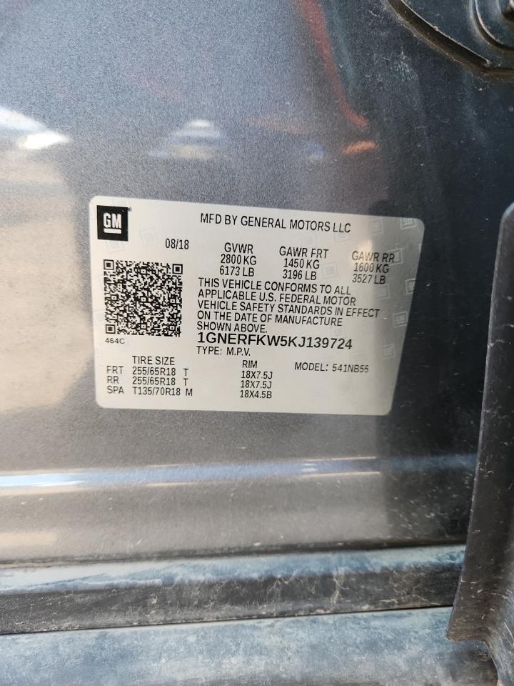 2019 Chevrolet Traverse Ls VIN: 1GNERFKW5KJ139724 Lot: 80838725