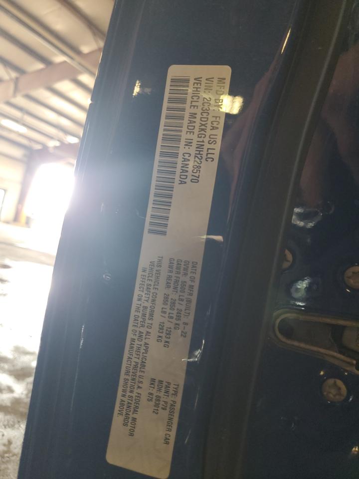 2022 Dodge Charger Police VIN: 2C3CDXKG1NH228570 Lot: 83982615