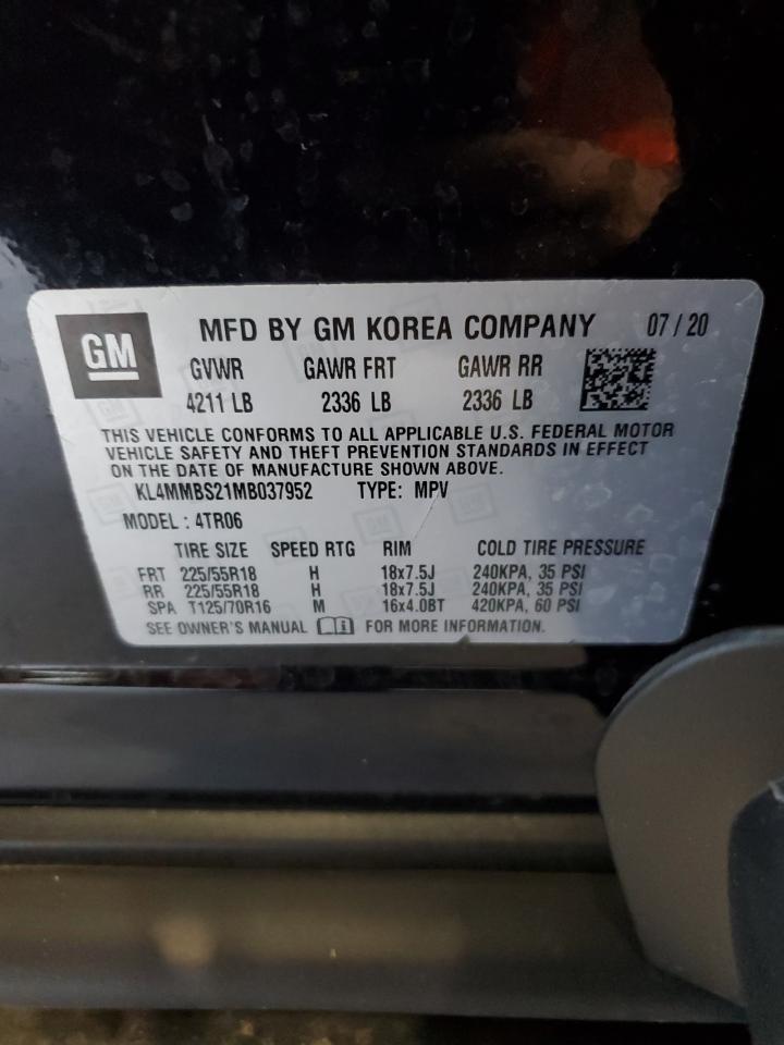 2021 Buick Encore Gx Preferred VIN: KL4MMBS21MB037952 Lot: 80795765