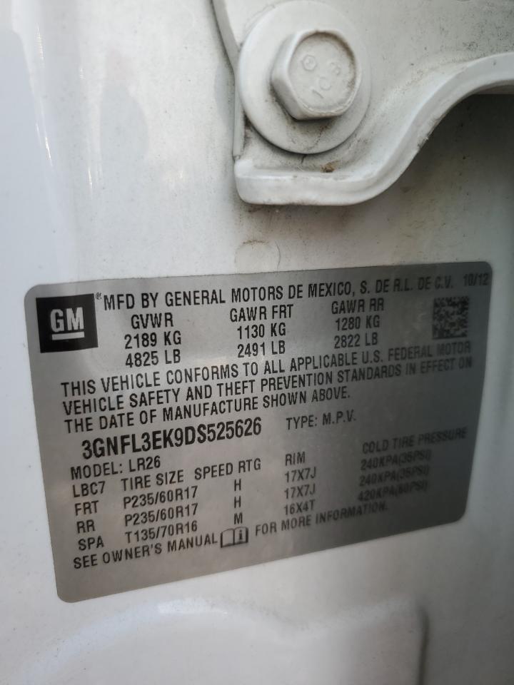 2013 Chevrolet Captiva Lt VIN: 3GNFL3EK9DS525626 Lot: 81209805