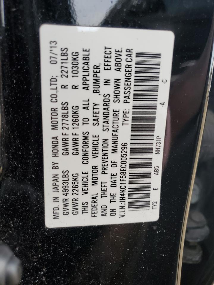 2014 Acura Rlx Tech VIN: JH4KC1F58EC005296 Lot: 80395935