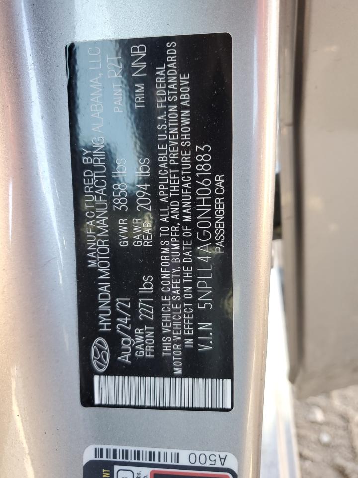 2022 Hyundai Elantra Se VIN: 5NPLL4AG0NH061883 Lot: 71356335