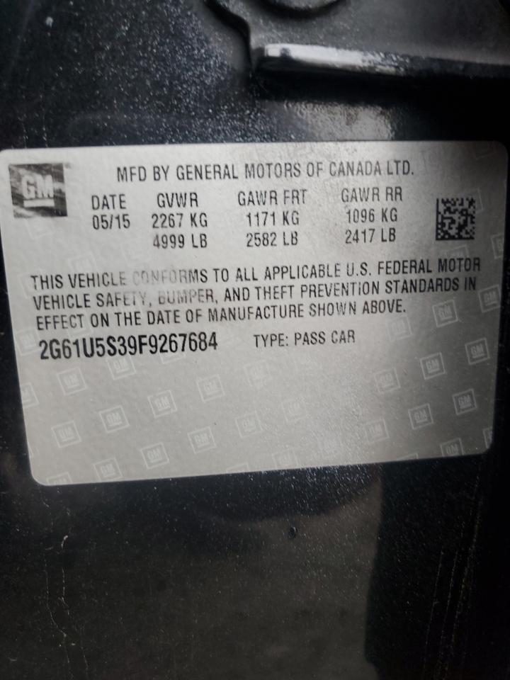 2015 Cadillac Xts VIN: 2G61U5S39F9267684 Lot: 81748905