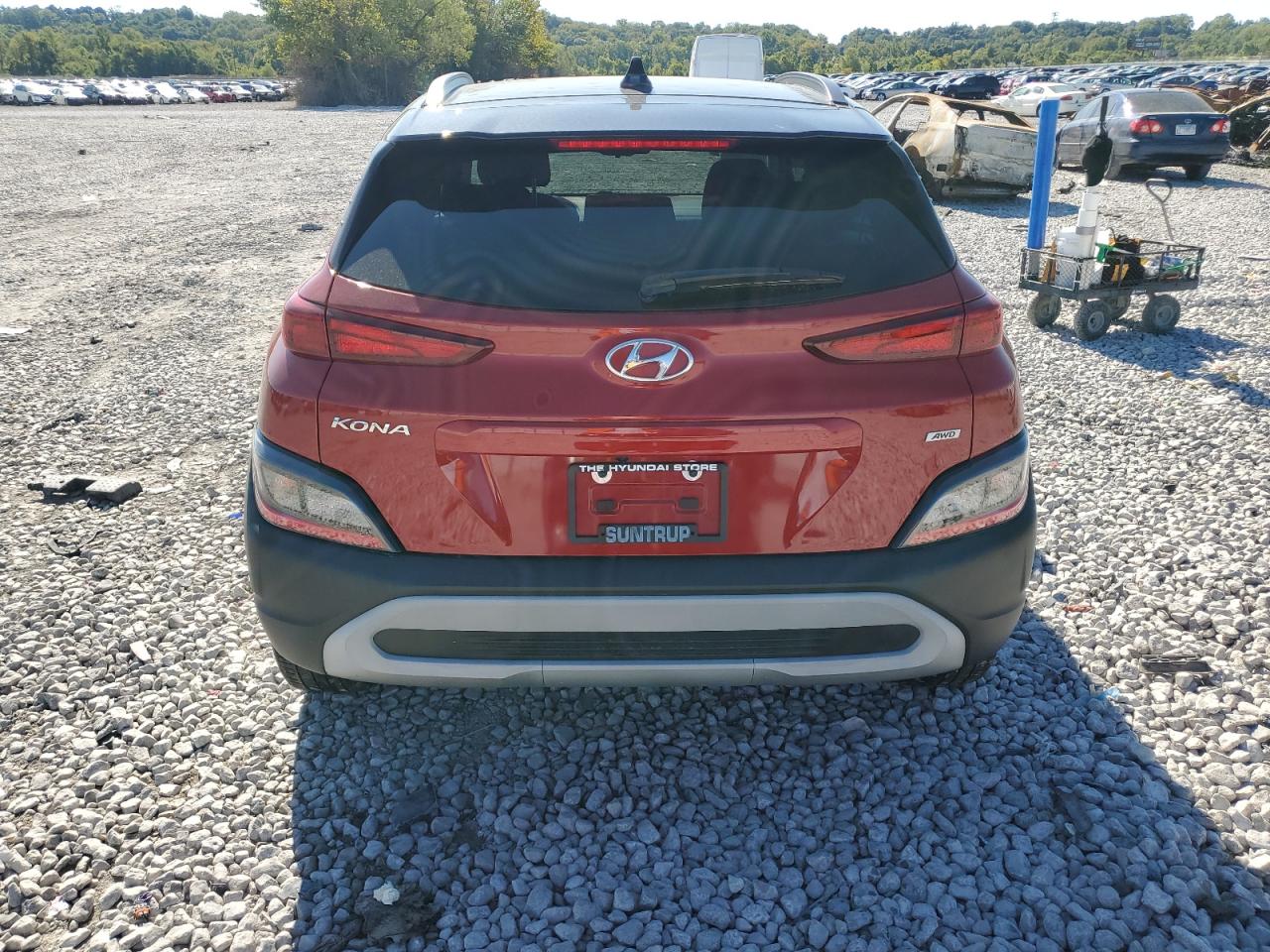 2022 Hyundai Kona Sel VIN: KM8K6CAB0NU780344 Lot: 70976455