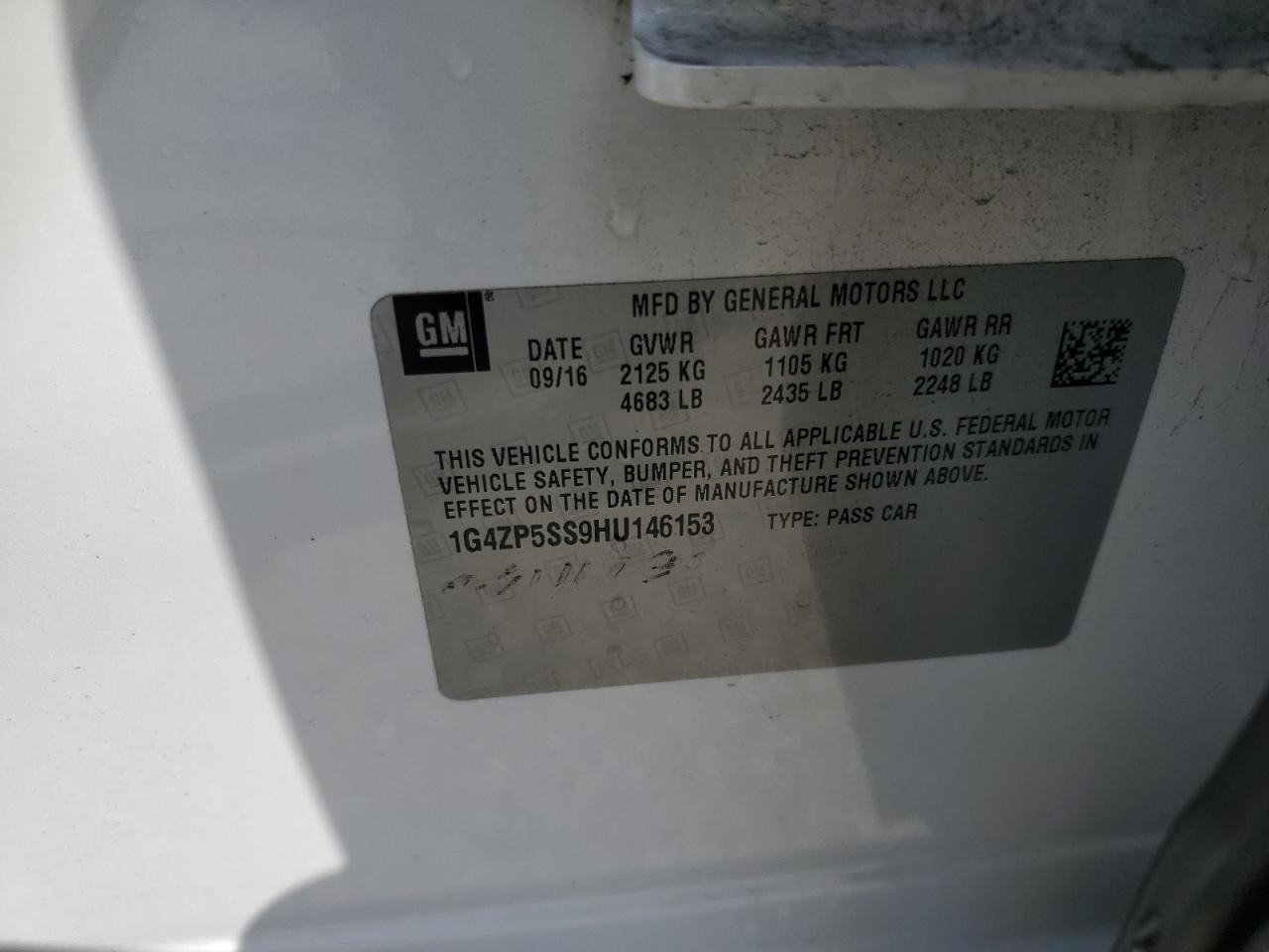 2017 Buick Lacrosse Essence VIN: 1G4ZP5SS9HU146153 Lot: 71635775