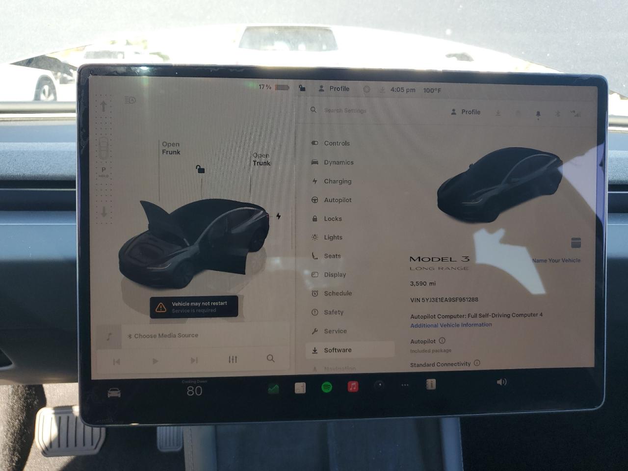 2025 Tesla Model 3 VIN: 5YJ3E1EA9SF951288 Lot: 81112765