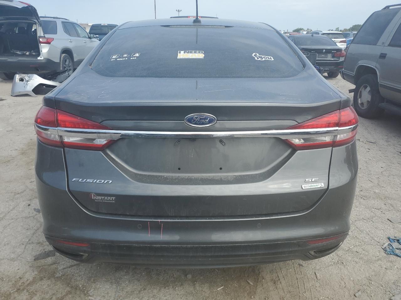 2017 Ford Fusion Se VIN: 3FA6P0H96HR340411 Lot: 71876545