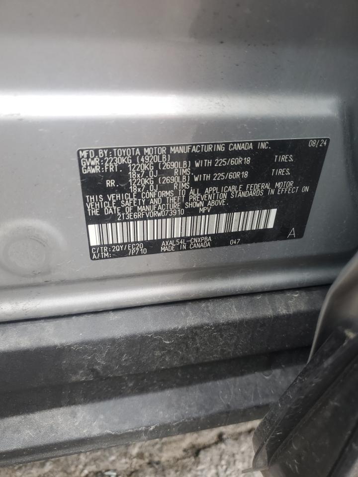 2024 Toyota Rav4 Xse VIN: 2T3E6RFV0RW073910 Lot: 81488195