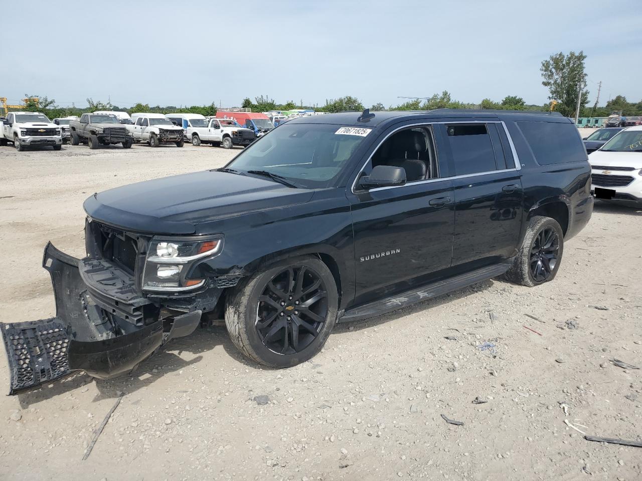 2015 Chevrolet Suburban K1500 Lt black null gas 1GNSKJKC7FR519106 photo #1