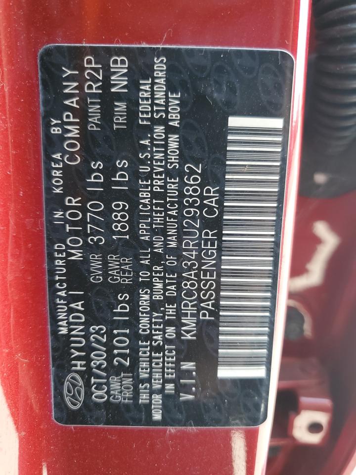 2024 Hyundai Venue Sel VIN: KMHRC8A34RU293862 Lot: 70454135