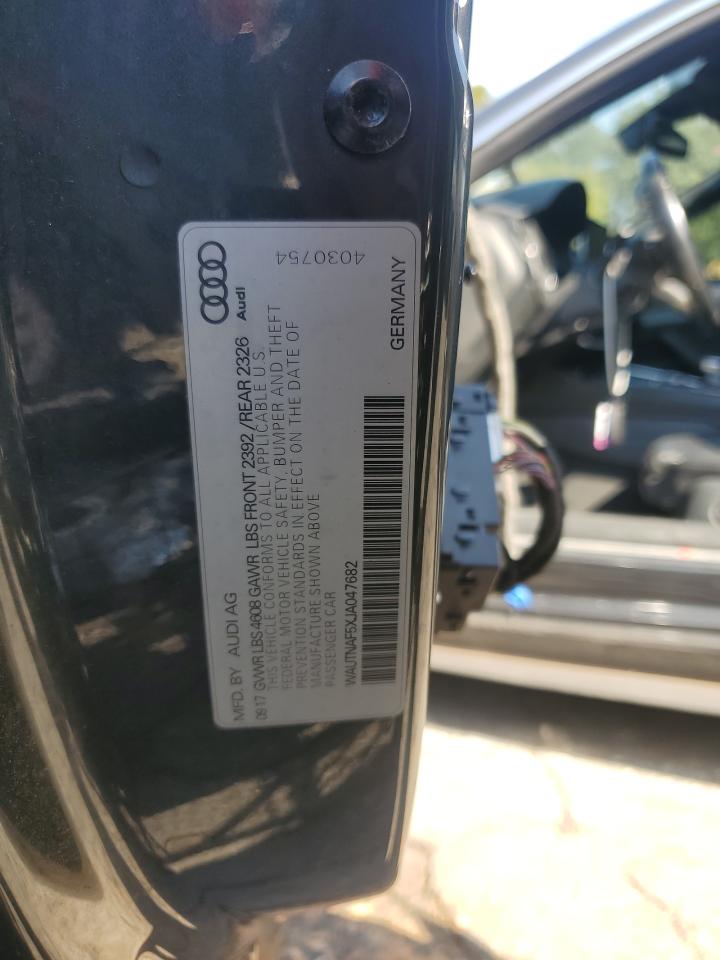 2018 Audi A5 Premium Plus S-Line VIN: WAUTNAF5XJA047682 Lot: 70947025