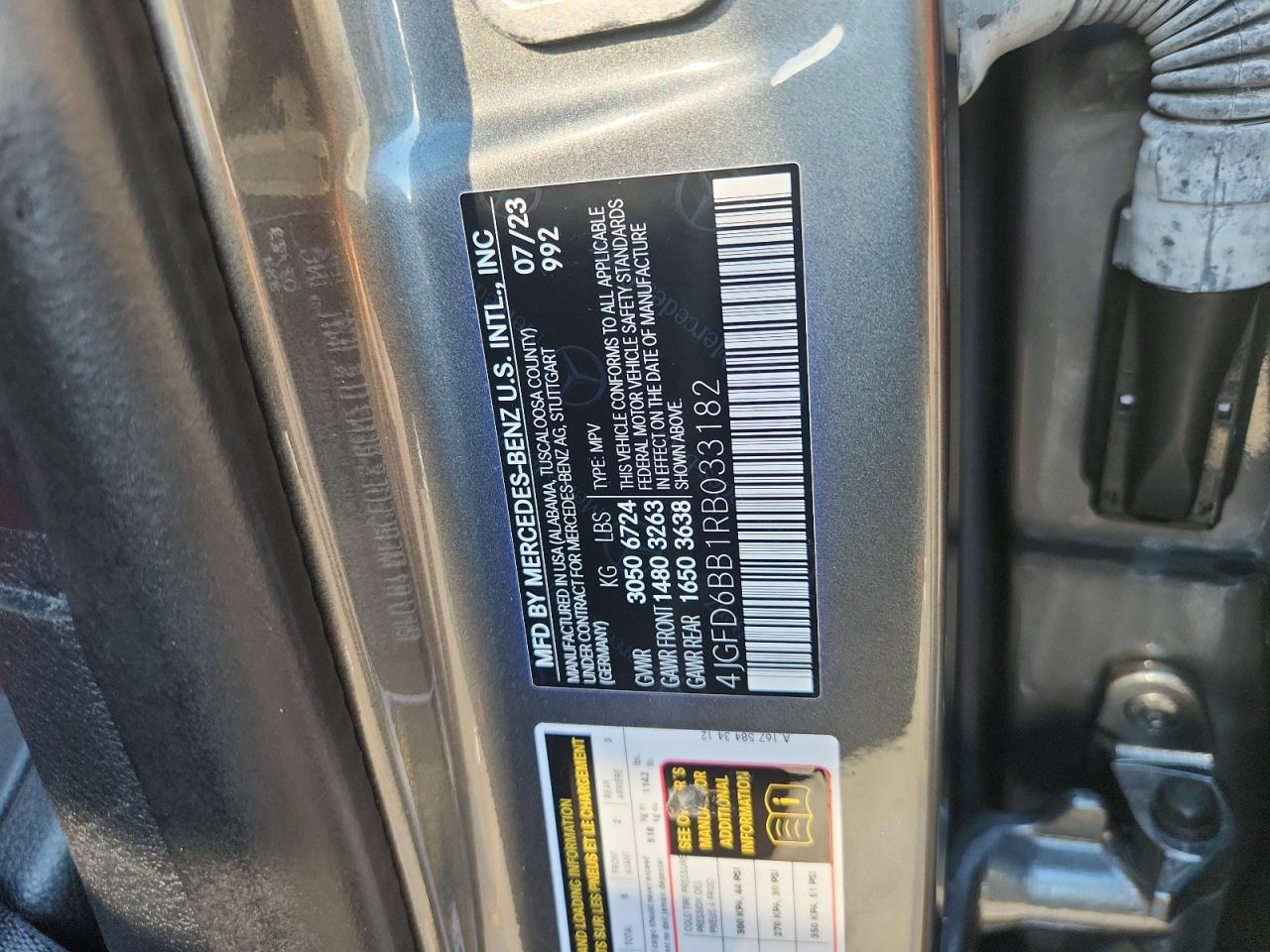 2024 Mercedes-Benz Gle Coupe Amg 53 4Matic VIN: 4JGFD6BB1RB033182 Lot: 80728565