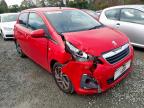 2015 PEUGEOT 108 ALLURE  for sale at Copart WOLVERHAMPTON