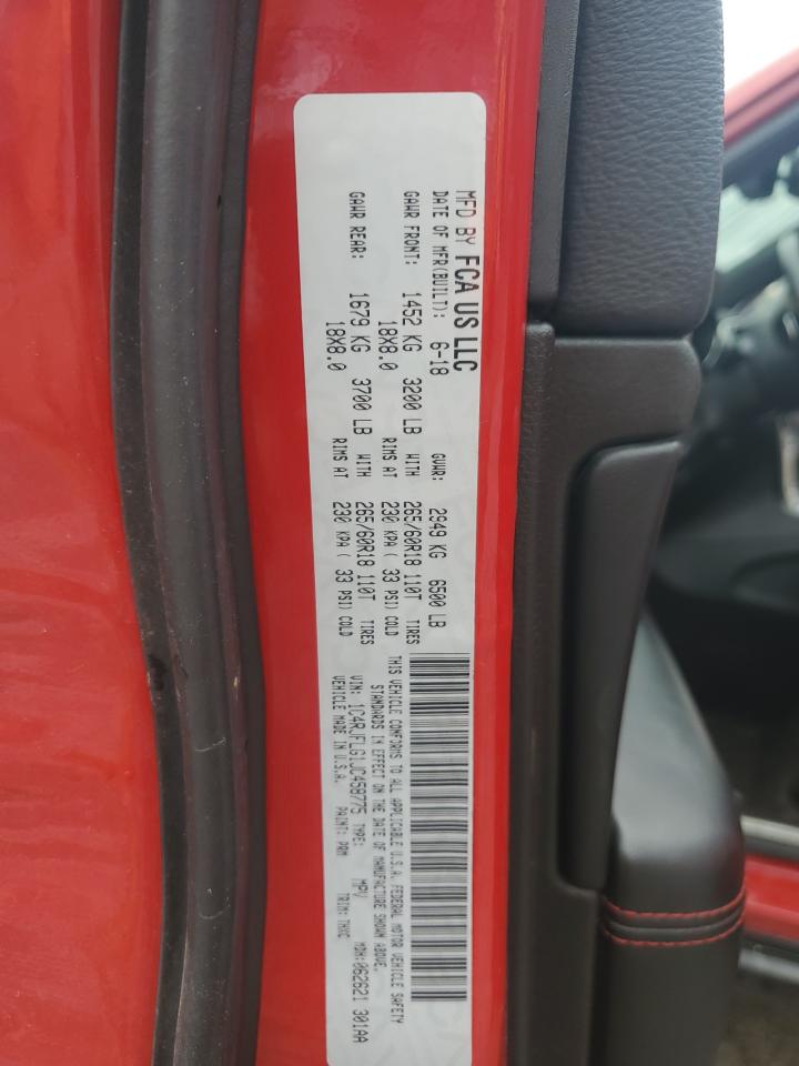 2018 Jeep Grand Cherokee Trailhawk VIN: 1C4RJFLG1JC458775 Lot: 84175845