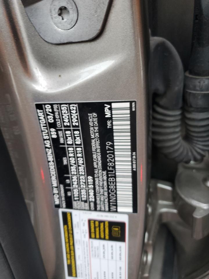 2020 Mercedes-Benz Glc 300 4Matic VIN: W1N0G8EB1LF820179 Lot: 84393595