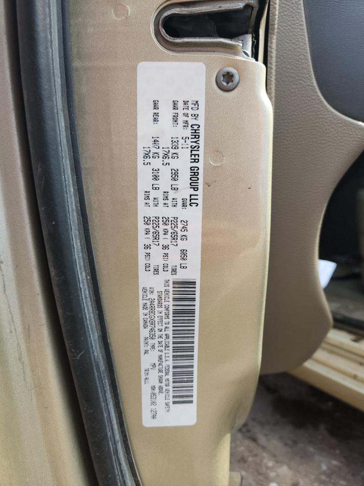 2011 Chrysler Town & Country Touring L VIN: 2A4RR8DGXBR746350 Lot: 80321965