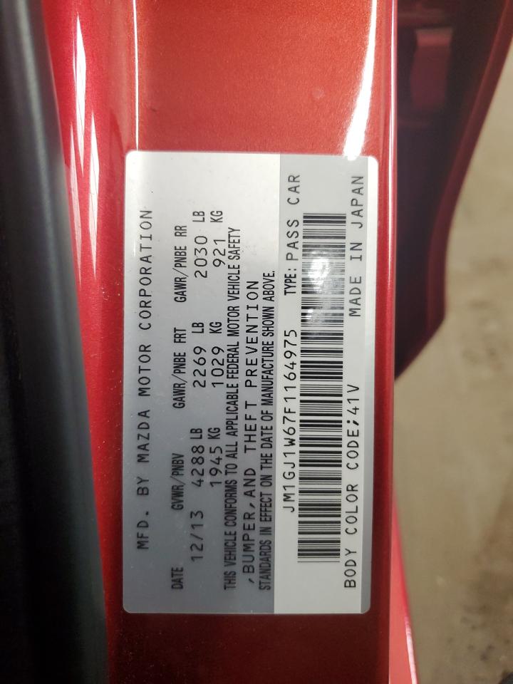 2015 Mazda 6 Grand Touring VIN: JM1GJ1W67F1164975 Lot: 84442815