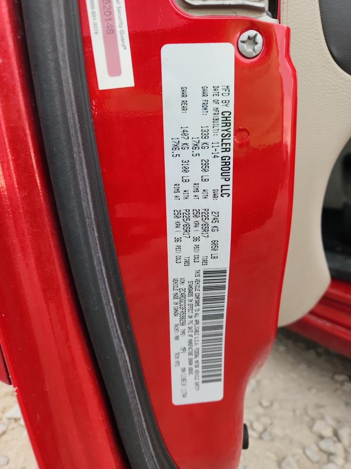 2015 Dodge Grand Caravan Sxt VIN: 2C4RDGCG3FR598290 Lot: 81229885