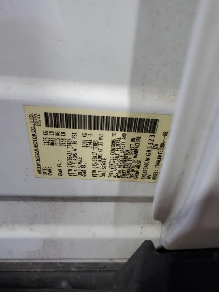 2022 Nissan Rogue S VIN: 5N1BT3AB1NC685323 Lot: 71625695