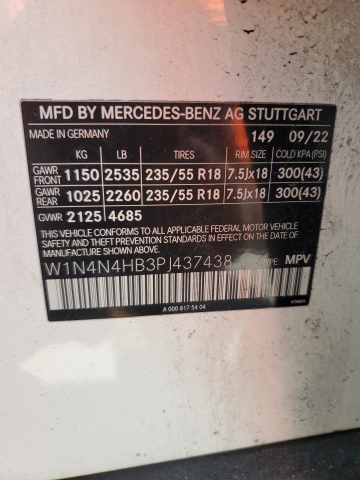 2023 Mercedes-Benz Gla 250 4Matic VIN: W1N4N4HB3PJ437438 Lot: 71016105