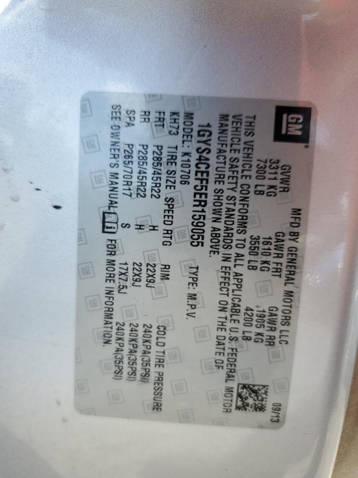 2014 Cadillac Escalade Premium VIN: 1GYS4CEF5ER159055 Lot: 84441215