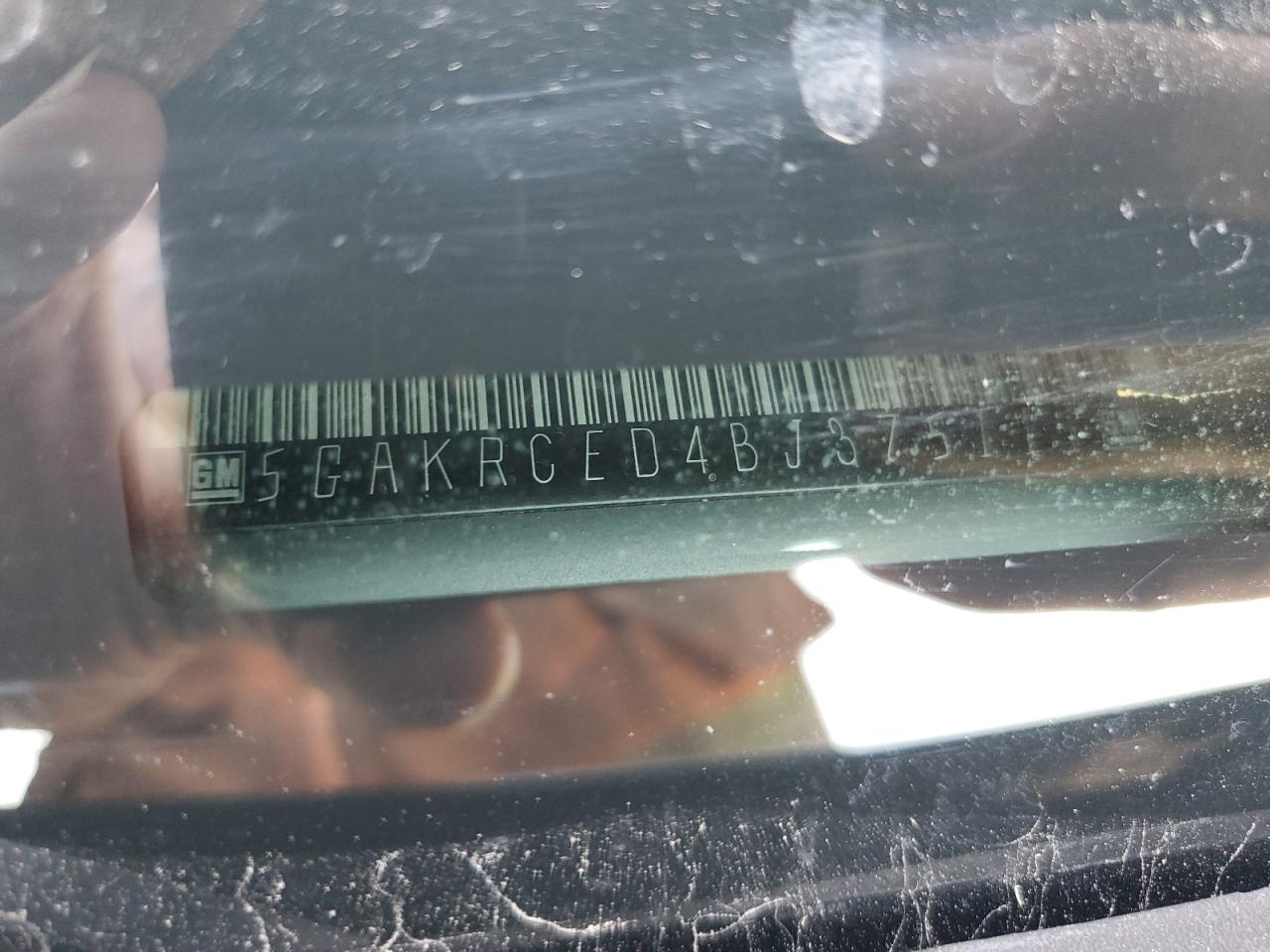 2011 Buick Enclave Cxl VIN: 5GAKRCED4BJ375111 Lot: 80298075