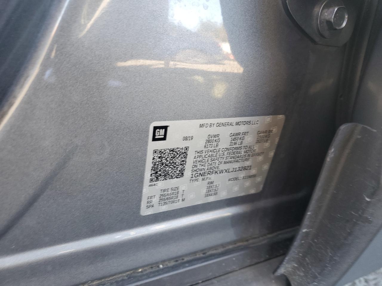 2020 Chevrolet Traverse Ls VIN: 1GNERFKWXLJ132821 Lot: 80931145