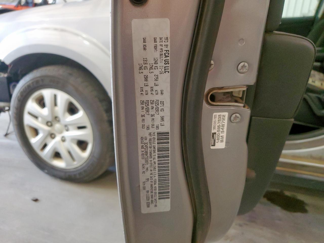 2017 Dodge Journey Se VIN: 3C4PDCAB9HT559971 Lot: 80208395