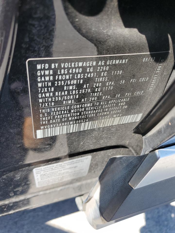 2014 Volkswagen Tiguan S VIN: WVGBV3AX9EW530524 Lot: 81400065