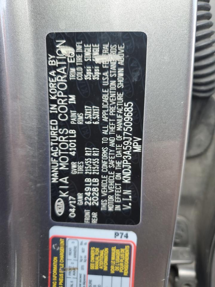 2018 Kia Soul + VIN: KNDJP3A59J7509685 Lot: 84053715