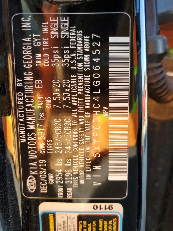 2020 Kia Telluride S VIN: 5XYP6DHC4LG064527 Lot: 80560705