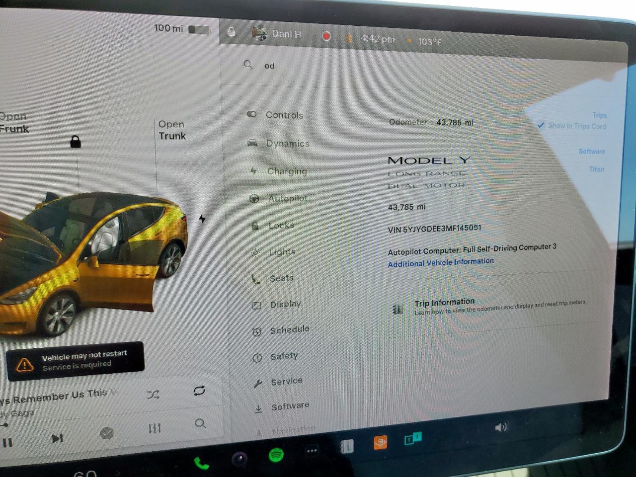 2021 Tesla Model Y VIN: 5YJYGDEE3MF145051 Lot: 71403305