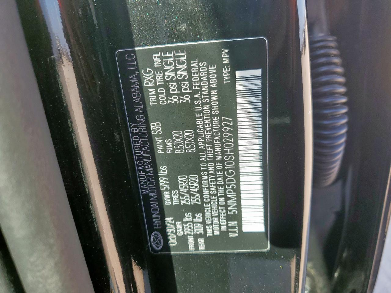 2025 Hyundai Santa Fe Calligraphy VIN: 5NMP5DG10SH029927 Lot: 81251555