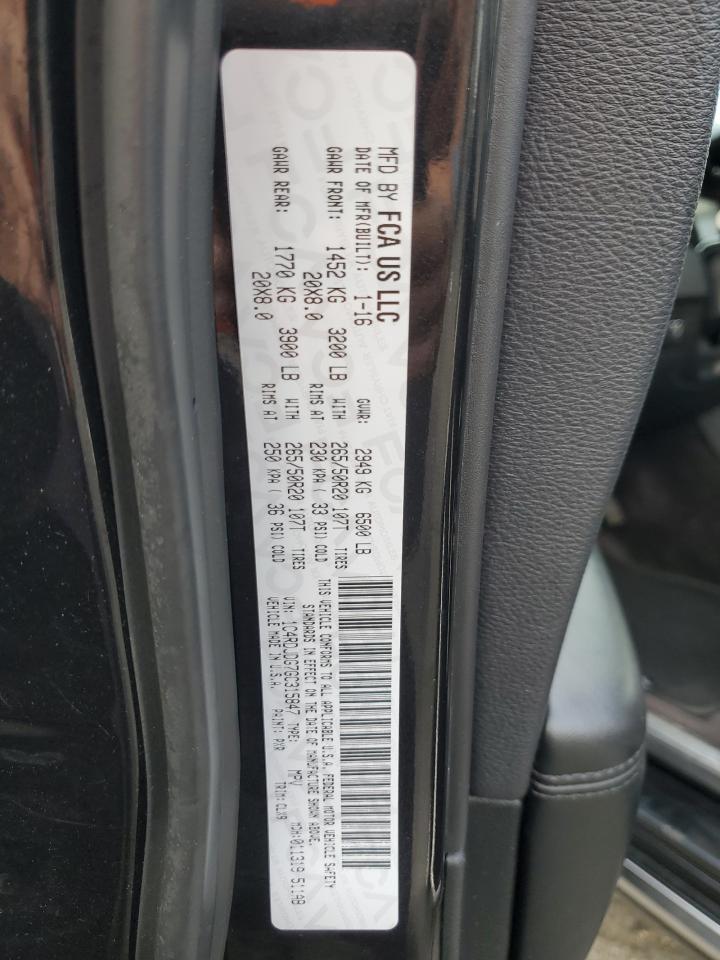 2016 Dodge Durango Limited VIN: 1C4RDJDG7GC315847 Lot: 71883675