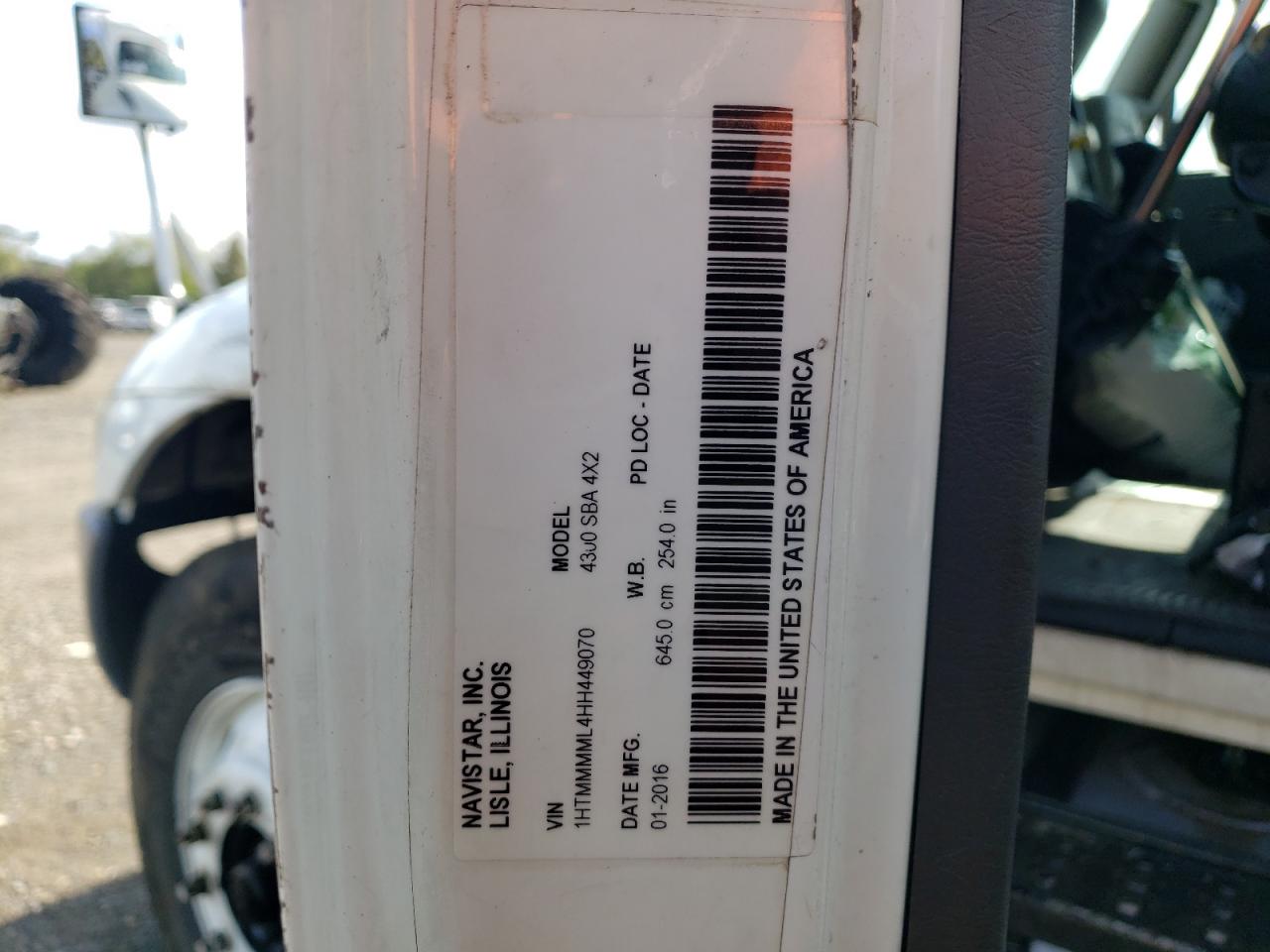 2017 International 4000 4300 VIN: 1HTMMMML4HH449070 Lot: 71677095