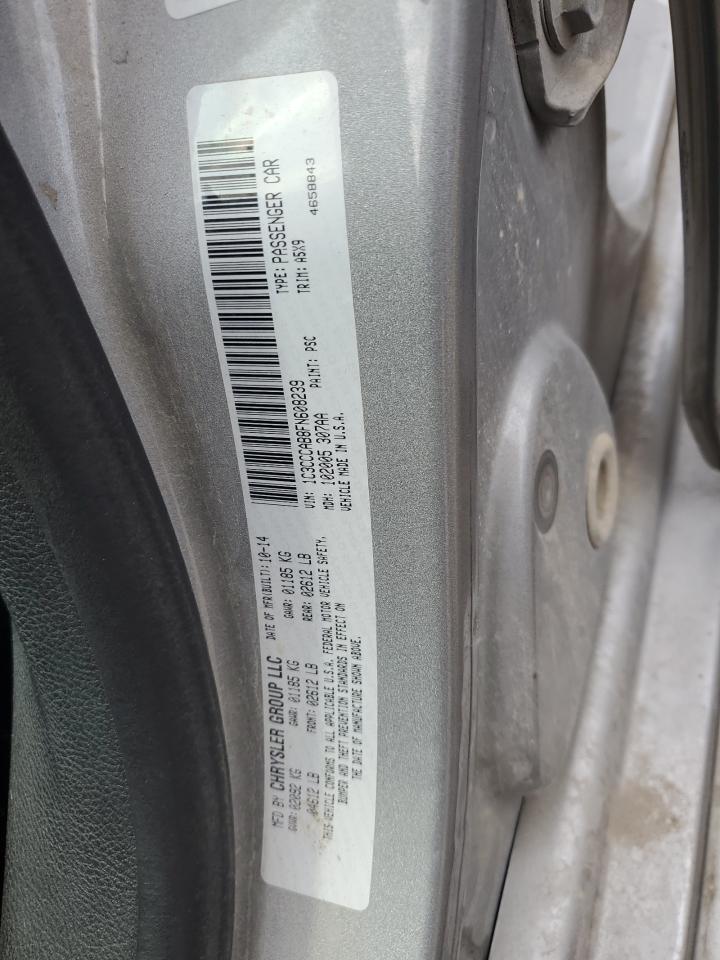 2015 Chrysler 200 Limited VIN: 1C3CCCAB8FN608239 Lot: 71995255