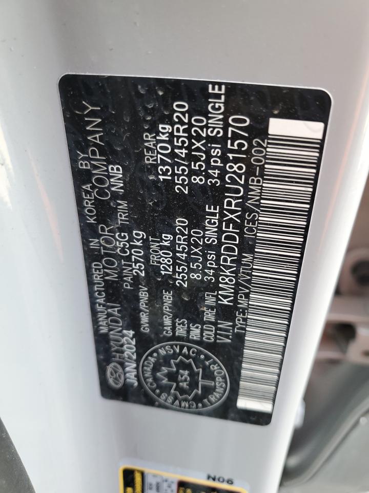 2024 Hyundai Ioniq 5 Limited VIN: KM8KRDDFXRU281570 Lot: 72056905