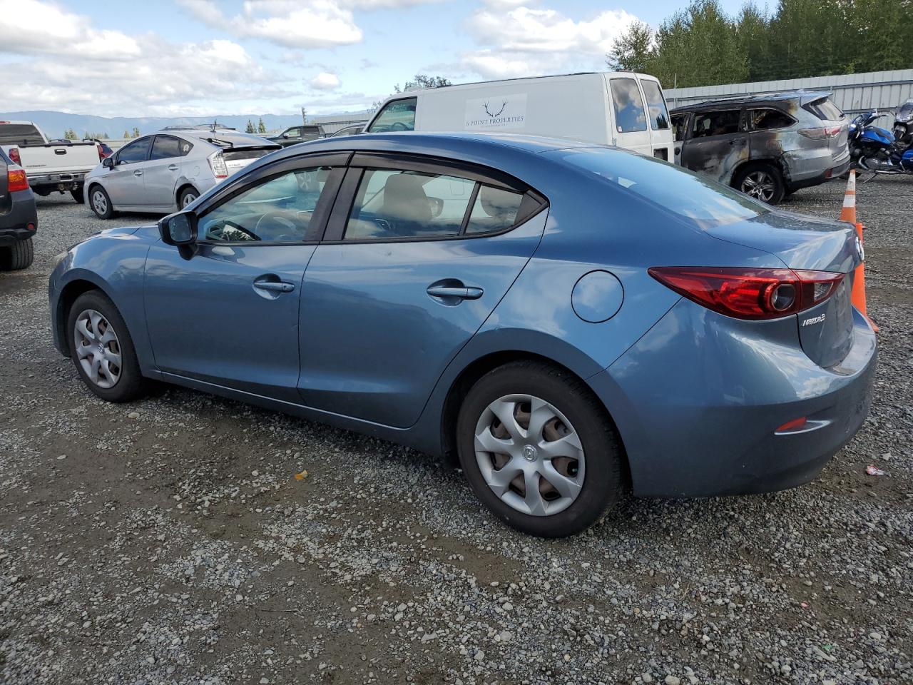 2016 Mazda 3 Sport blue null gas JM1BM1T70G1279207 photo #3