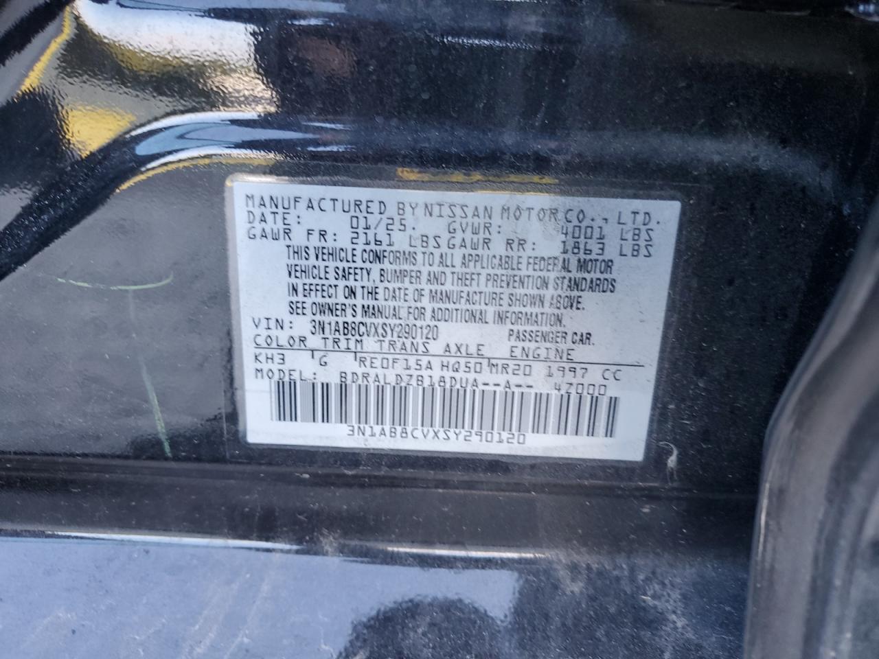 2025 Nissan Sentra Sv VIN: 3N1AB8CVXSY290120 Lot: 84020835