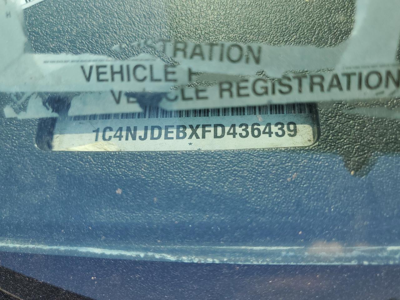 2015 Jeep Compass Latitude VIN: 1C4NJDEBXFD436439 Lot: 84529475